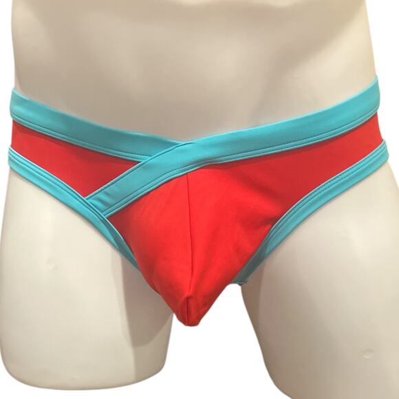 Andrew Christian Dynamic Curve Bikini with ALMOST NAKED Red Medium - Picture 1 of 8
